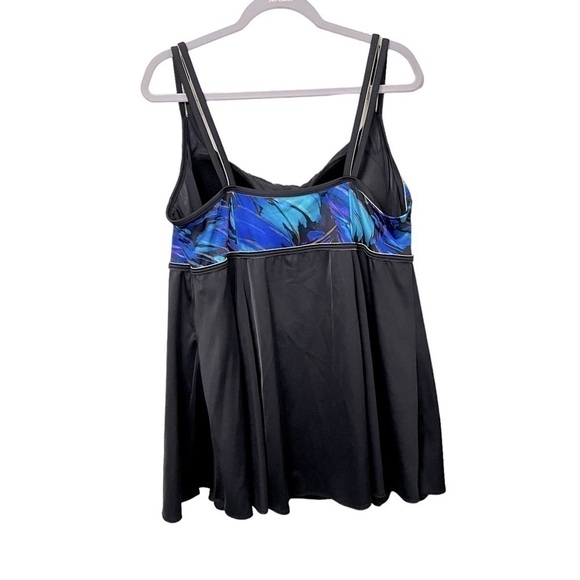 LONGITUDE Empire Swim dress Size 24W - Picture 4 of 9